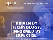 Tablet Screenshot of opextechnologies.com